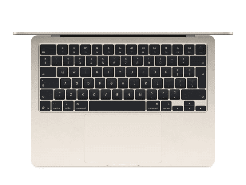 apple macbook air 15", m5, 16gb ram, 512gb ssd, macos, midnight