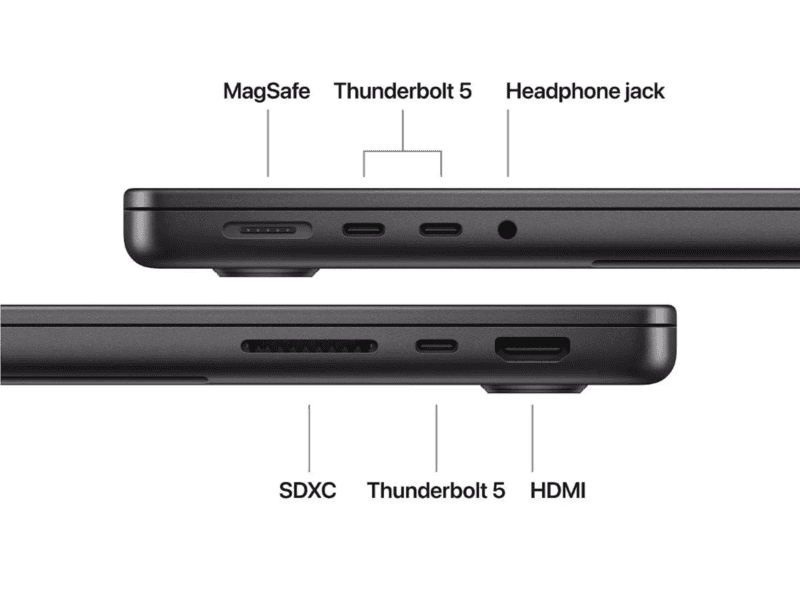 14 inch macbook pro: apple m5 pro chip with 15 core cpu and 16 core gpu, 24gb, 1tb ssd space black,model a3426