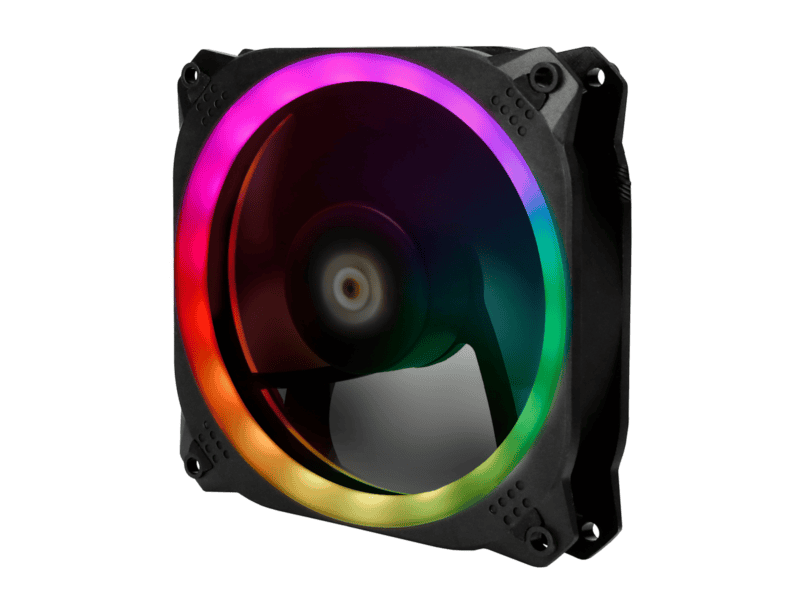 antec prizm 120 argb case fan 5 pack + controller black