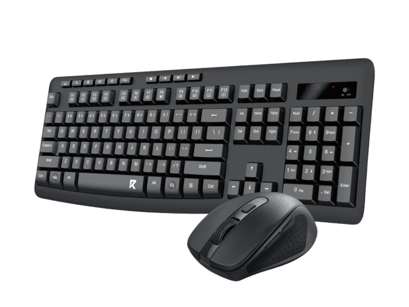 redragon bs 7367 b wireless office keyboard and mouse combo black