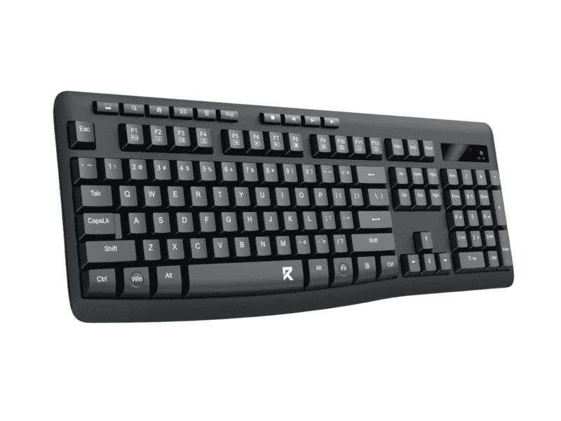 redragon bs 7367 b wireless office keyboard and mouse combo black