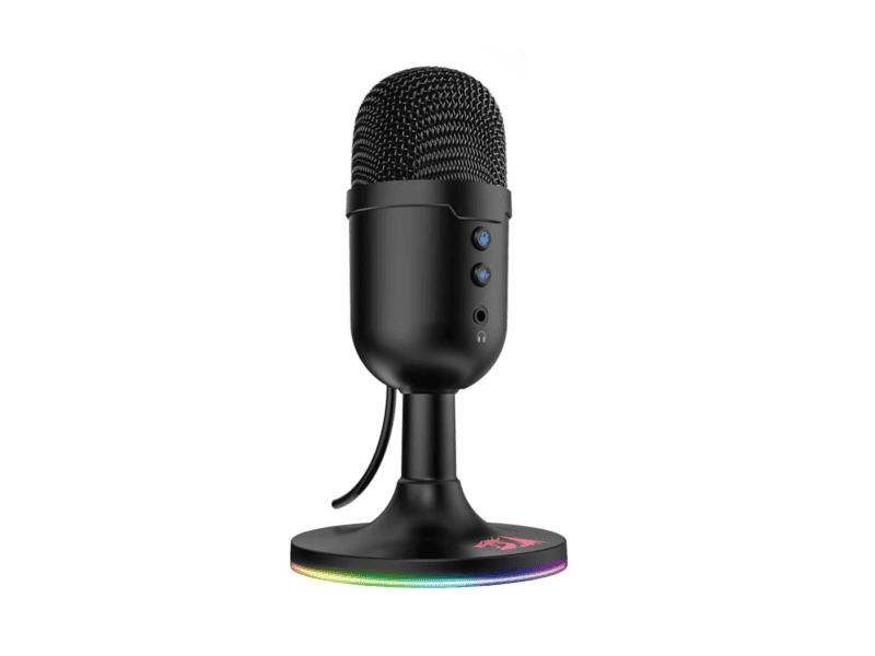 redragon gm303 pulsar gaming stream microphone black