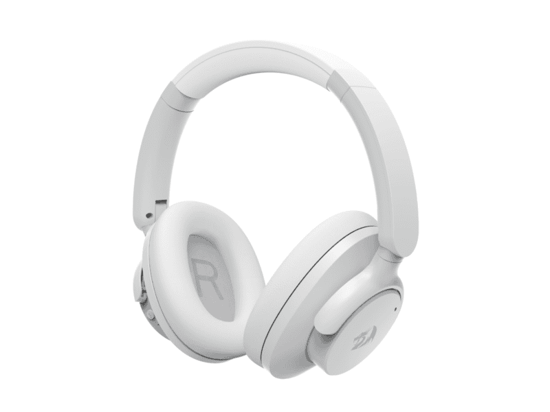 redragon h610 vibecore anc bluetooth wireless over ear headphones – white