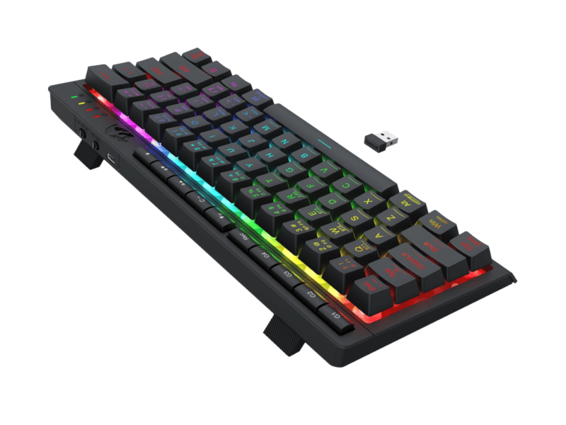 redragon shiva k522 pro rgb wireless gaming keyboard black
