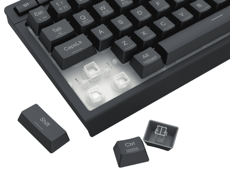 redragon shiva k522 pro rgb wireless gaming keyboard black