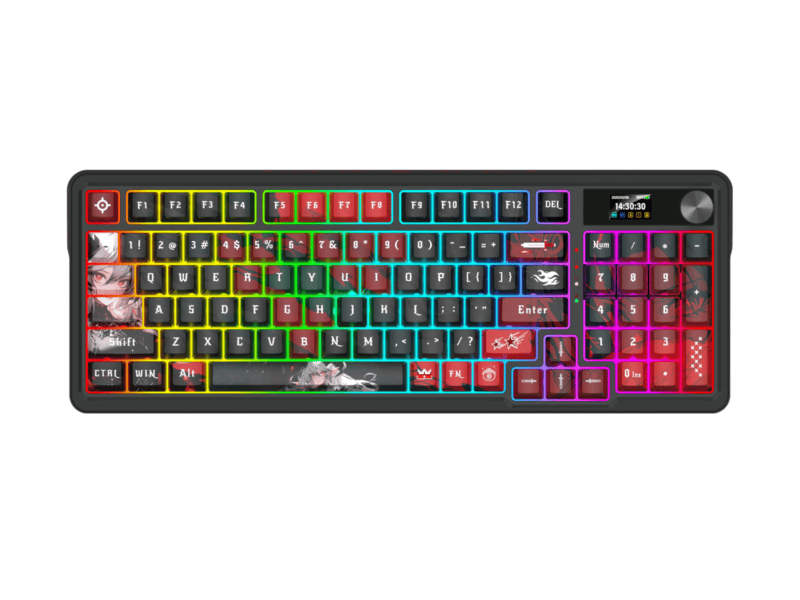 redragon k719ak artemis pro rgb wireless lcd mechanical gaming keyboard