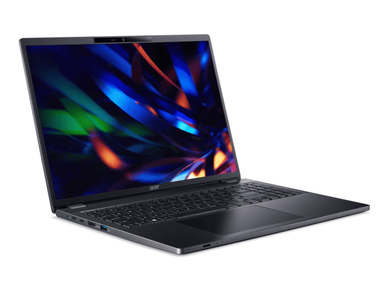 acer tmp416 54 tco 72xb intel core ultra 7 processor 255u 16" wuxga ips uma no external video memory 16gb ddr5 memory 512gb pcie nvme ssd micro sd card reader wifi7+bt 2x2 be+bt 7 fp moc power b 1 n 53wh li ion battery 100w typec adapter (pcr50% tco10 logo) n n n 3 years on site windows 11 pro 4711474957559