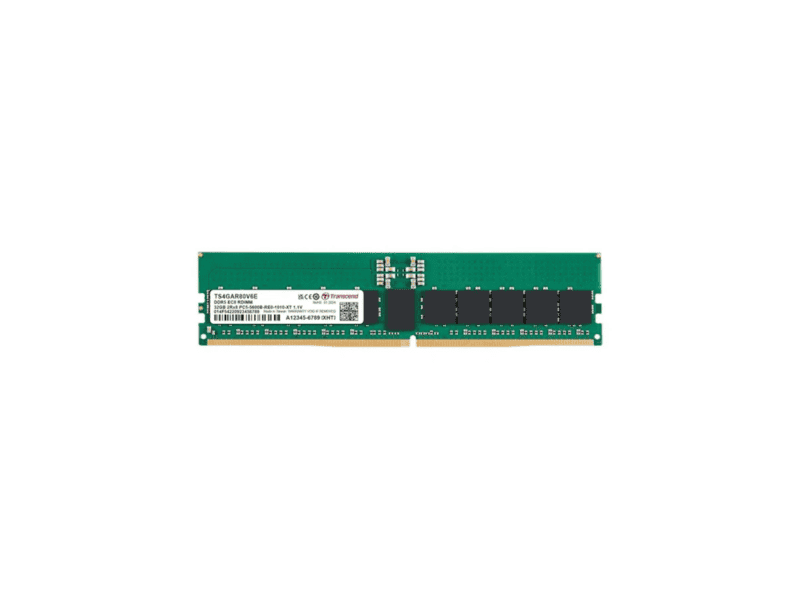 transcend 16gb ddr5 5600 ecc dimm 1rx8 2gx8 cl46 1.1v transcend 16gb ddr5 5600 ecc dimm 1rx8 2gx8 cl46 1.1v