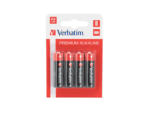 verbatim aa alkaline batteries 4 pack