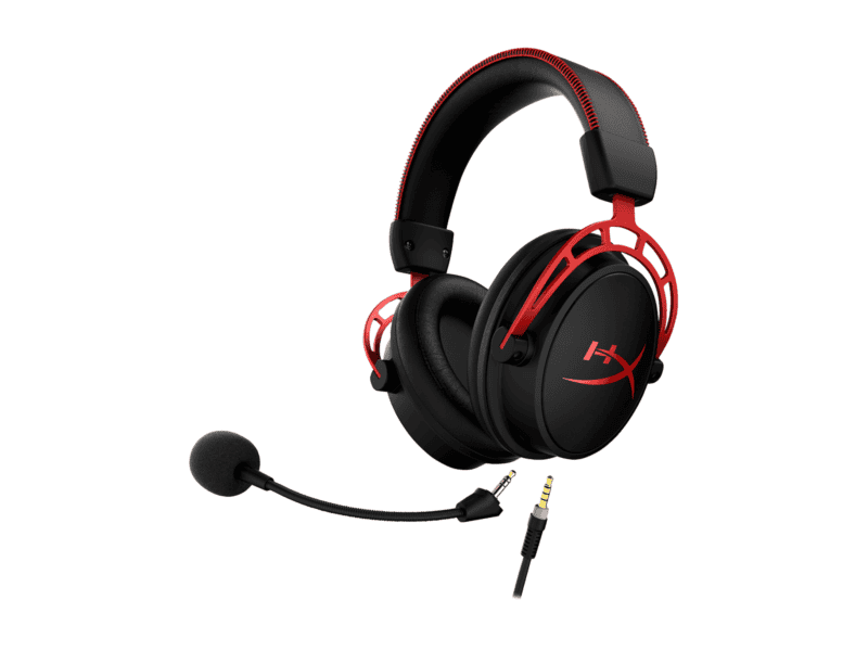 hyperx cloud alpha gaming headset (black red) (hx hsca rd/em) euro