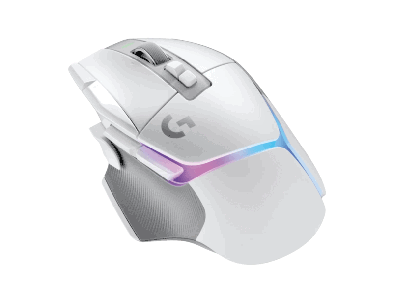 logitech(r) g502 x plus wireless gaming mouse white