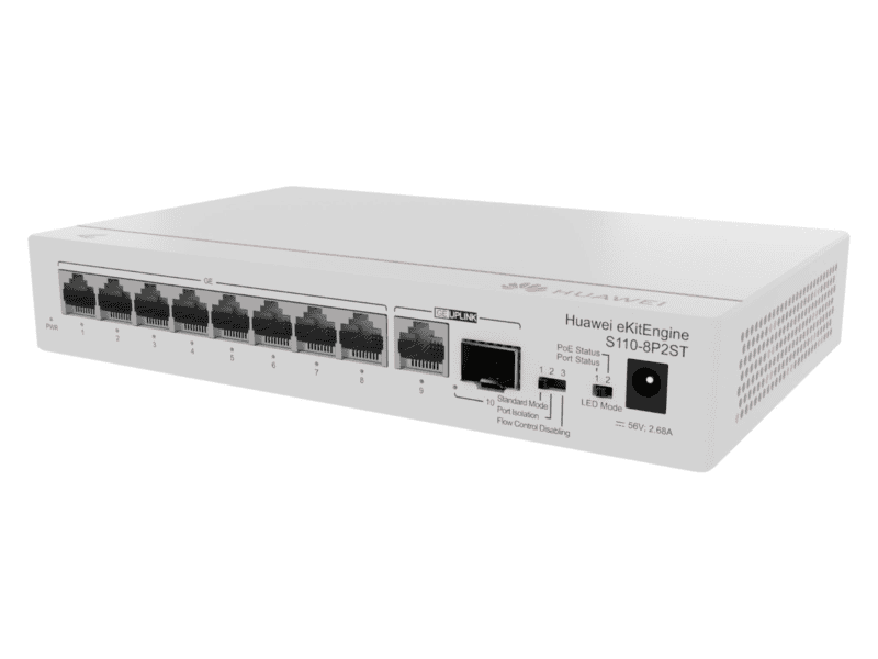 s110 8p2st 8*10/100/1000base t ports poe+ 1*ge sfp port 1*10/100/1000base t port