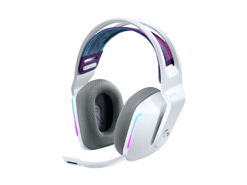 logitech g733 lightspeed wireless rgb gaming headset white
