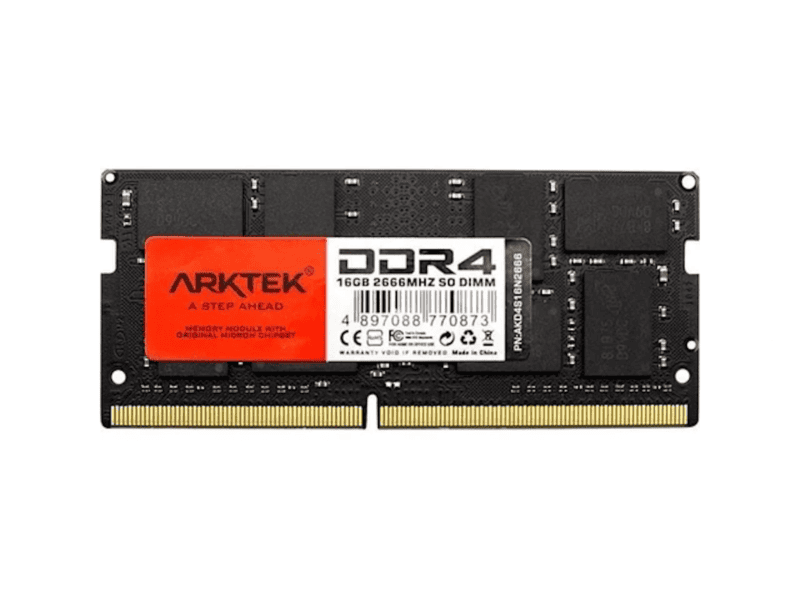 arktek memory 16gb ddr4 pc 2666 so dimm ram module for notebook arktek memory 16gb ddr4 pc 2666 so dimm ram module for notebook