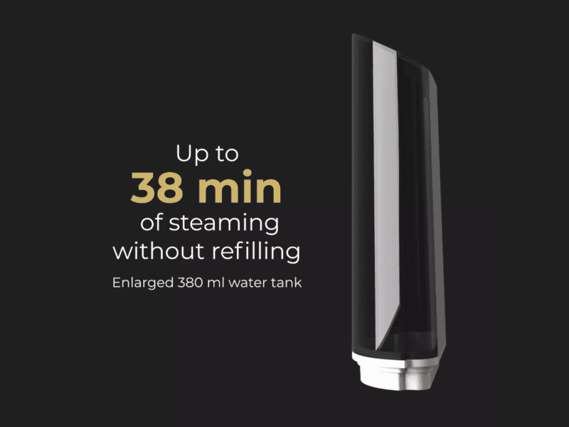 aeno steam mop sm1: built in water filter, aroma oil tank, 1200w, 110°c, tank volume 380 ml, screen touch switch