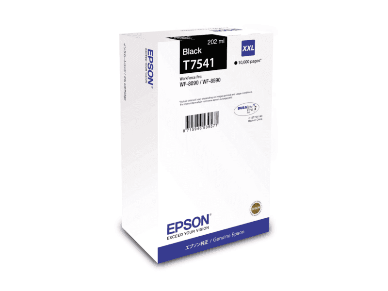 epson ink cartridges black 202ml xxl wf 8090 / wf 8590 10000 pages