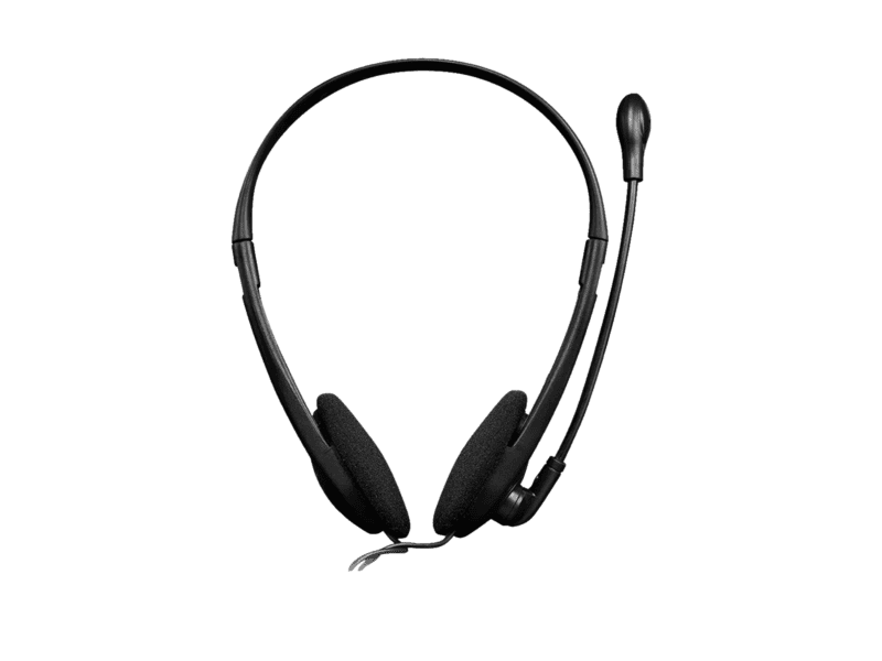 canyon pc headset hs 01 pc mic flat 1.8m black orange
