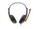 canyon pc headset hsc 1 pc mic flat 2m black yellow