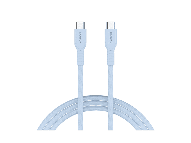 canyon cable onwire 60cl c c 60w color braided 1m light blue