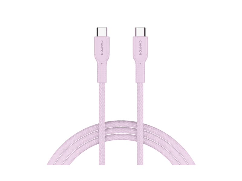 canyon cable onwire 60cl c c 60w color braided 1m pink