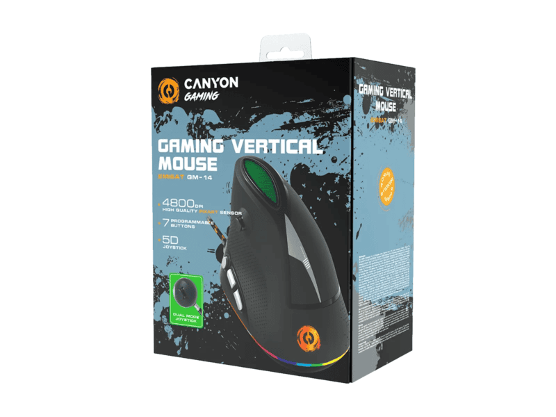 canyon gm 14 emistat vertical gaming mouse