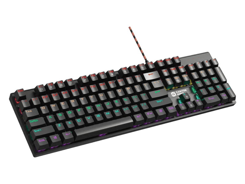 canyon keyboard deimos gk 4 rainbow us wired black