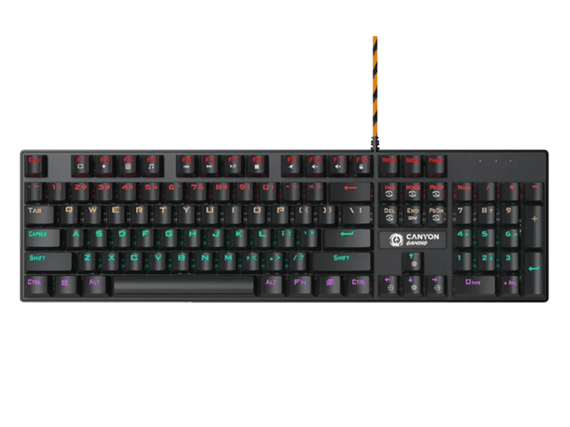 canyon keyboard deimos gk 4 rainbow us wired black