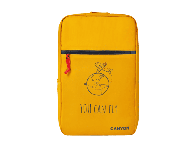 canyon csz 03, cabin size backpack for 15.6'' laptop, polyester,yellow