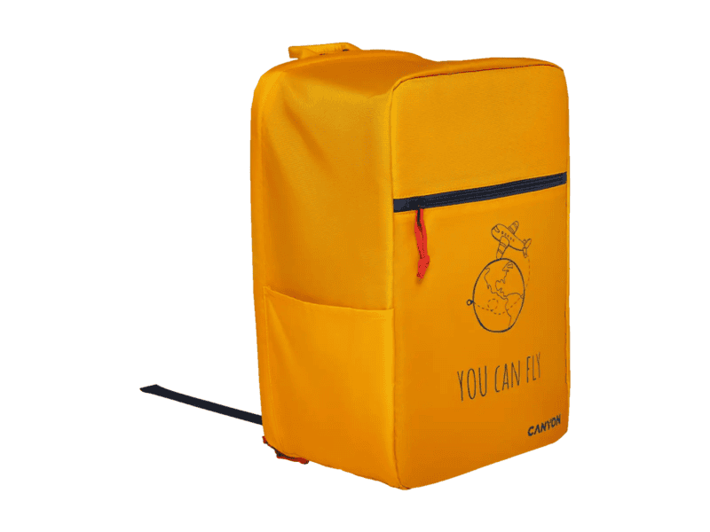 canyon csz 03, cabin size backpack for 15.6'' laptop, polyester,yellow