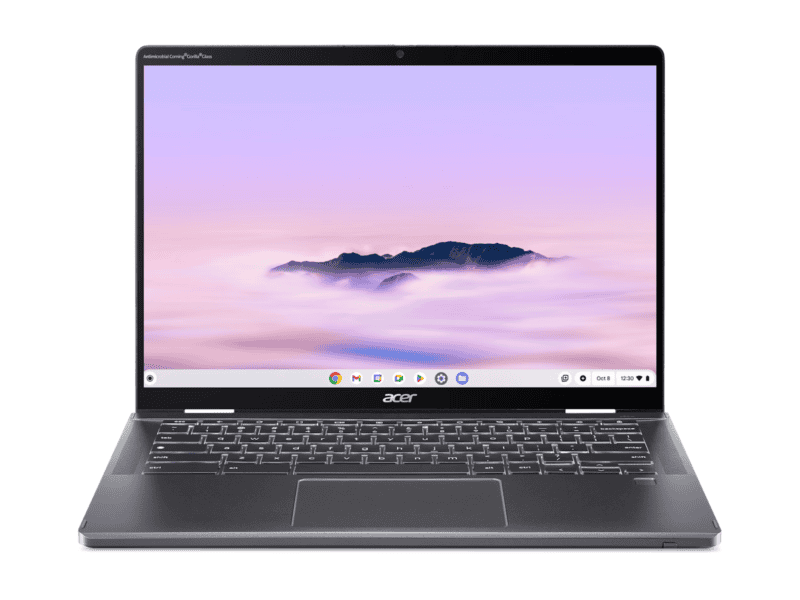 acer chromebook spin 714 14" wuxga ips touch/pen supportive intel core ultra 7 processor 155u 16 gb lpddr5x memory 512gb pcie nvme ssd wifi6e+bt 2x2 ax+bt 6e / qhd camera 53wh li ion battery 65w typec adapter active stylus google chrome os 3 yrs onsite warranty (cpe794 1n tco 760r)