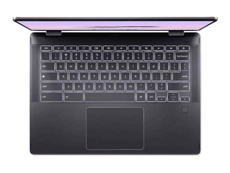 acer chromebook spin 714 14" wuxga ips touch/pen supportive intel core ultra 7 processor 155u 16 gb lpddr5x memory 512gb pcie nvme ssd wifi6e+bt 2x2 ax+bt 6e / qhd camera 53wh li ion battery 65w typec adapter active stylus google chrome os 3 yrs onsite warranty (cpe794 1n tco 760r)