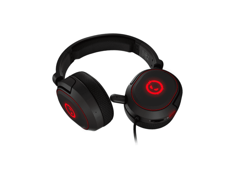 lorgar kaya 460, usb gaming headset with microphone, cm108b, rgb backlight, plug&play, usb a connection cable 2m, fabric ear pads, size: 192*184.7*88mm, 0.329kg, black
