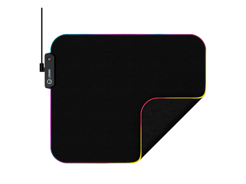 lorgar steller 913, gaming mouse pad, high speed surface, anti slip rubber base, rgb backlight, usb connection, lorgar wp gameware support, size: 360mm x 300mm x 3mm, weight 0.250kg