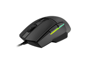 lorgar jetter 357, gaming mouse, optical gaming mouse with 6 programmable buttons, pixart atg4090 sensor, dpi can be up to 8000, 30 million times key life, 1.8m pvc usb cable, matt uv coating and rgb lights with 4 led flowing mode, size:124.90*71.65*41.36mm, 115g