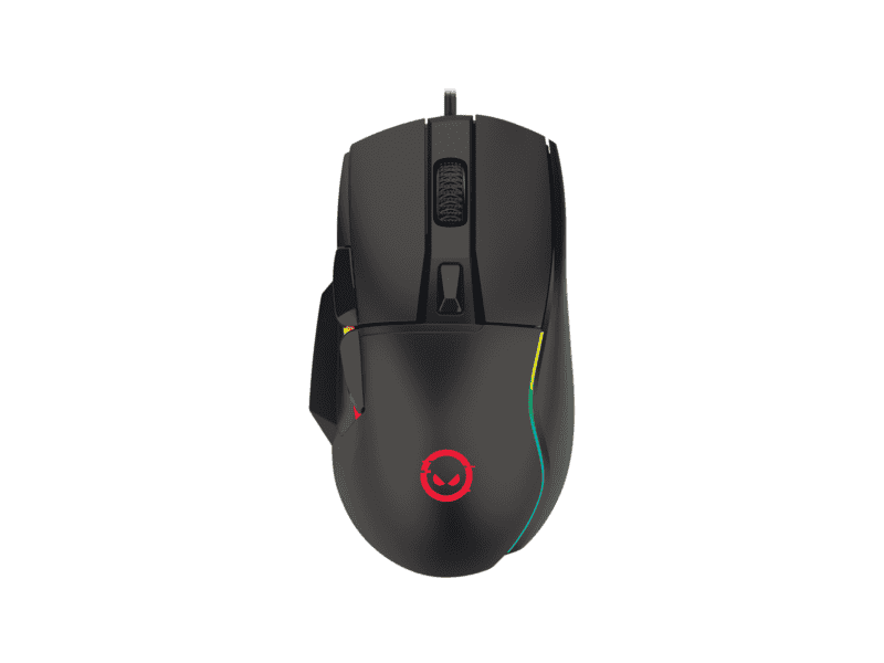 lorgar jetter 357, gaming mouse, optical gaming mouse with 6 programmable buttons, pixart atg4090 sensor, dpi can be up to 8000, 30 million times key life, 1.8m pvc usb cable, matt uv coating and rgb lights with 4 led flowing mode, size:124.90*71.65*41.36mm, 115g