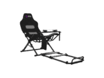 lorgar flex raf1, sim racing cockpit advanced, foldable, 150x72x113 cm playing, 38x72x126cm folded, black