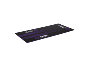 lorgar rx1fm, sim racing floor mat advanced, stitched edge, 1,700x700x3 mm, black/purple