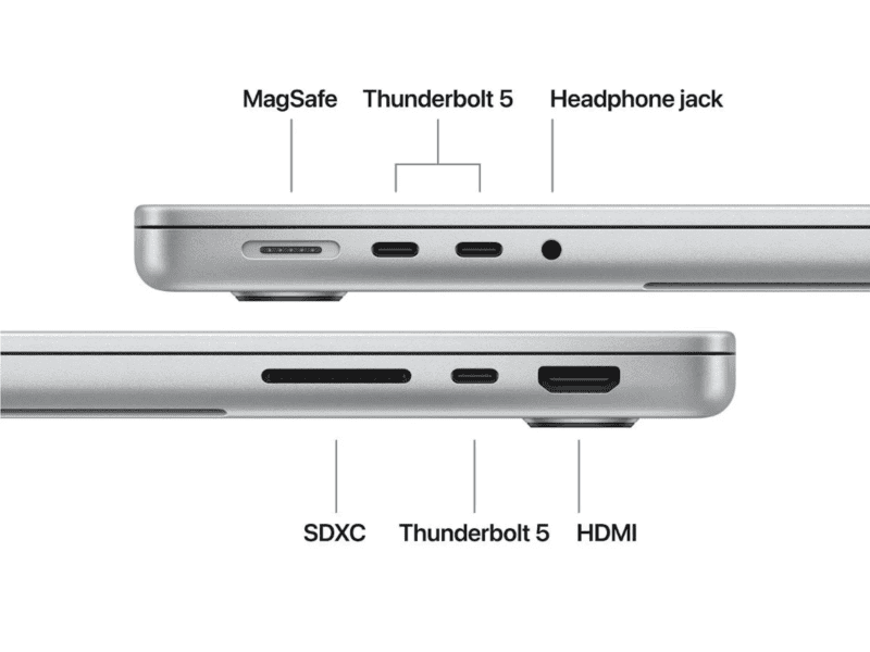 14 inch macbook pro: apple m5 max chip with 18 core cpu and 32 core gpu, 36gb, 2tb ssd silver,model a3427