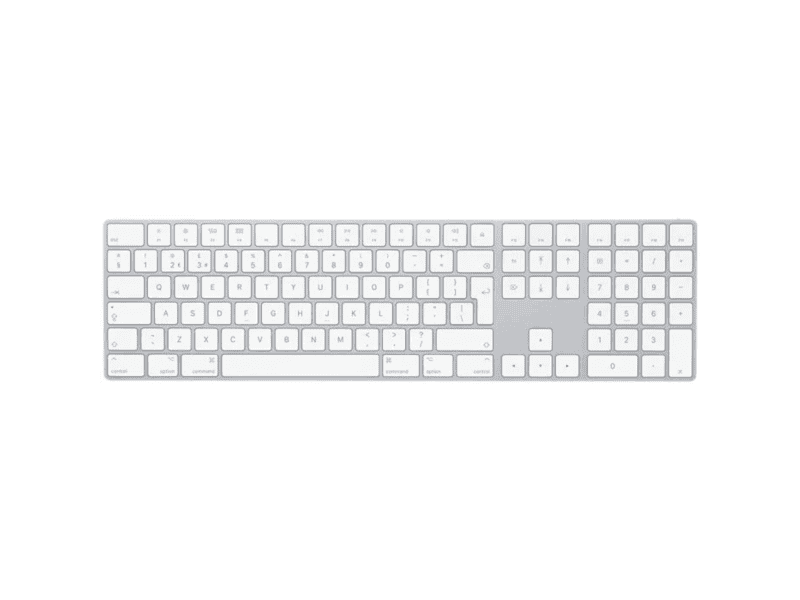 magic keyboard with numeric keypad international english silver,model a1843