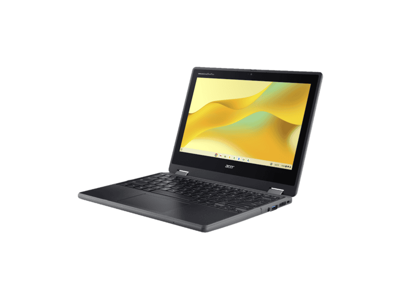 acer chromebook spin 511 11.6" hd ips touch celeron n150 4 gb lpddr5  emmc 32gb micro sd card reader wifi6e+bt hd usb camera 5maf mipi 53wh li ion battery 65w google chrome os 3 years carry in (r757t tco c70y)