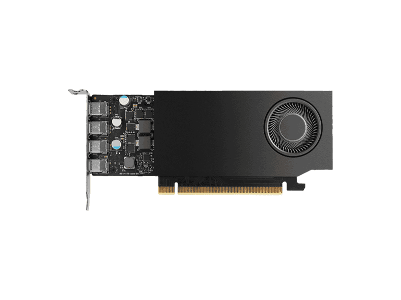 pny nvidia quadro a400 pci express 4.0 x16 / 4 gb gddr6 64 bit/ 4x mini dp 1.4 / low profile/ 50w.