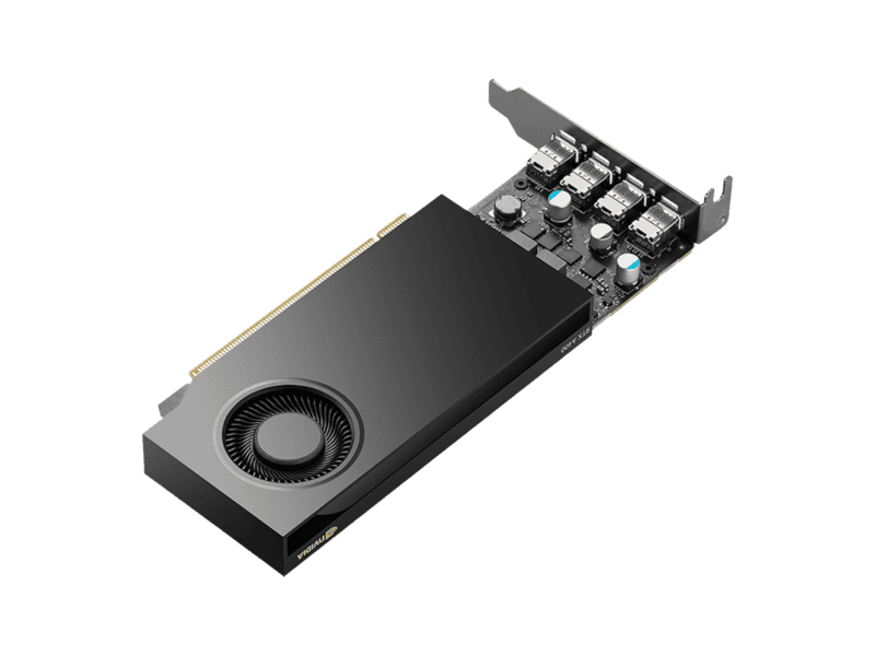 pny nvidia quadro a400 pci express 4.0 x16 / 4 gb gddr6 64 bit/ 4x mini dp 1.4 / low profile/ 50w.
