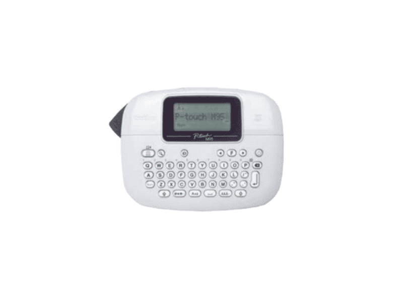 brother handheld 2 line label printer/ 9 12 mk tapes/ adapter included brother handheld 2 line label printer/ 9 12 mk tapes/ adapter included