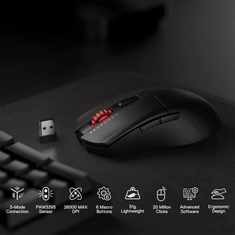 rd m995 pro redragon fyzu m995 pro wireless gaming mouse black wr 05a.jpg