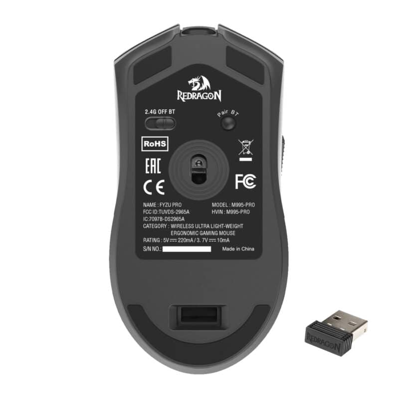 rd m995 pro redragon fyzu m995 pro wireless gaming mouse black wr 06a.jpg