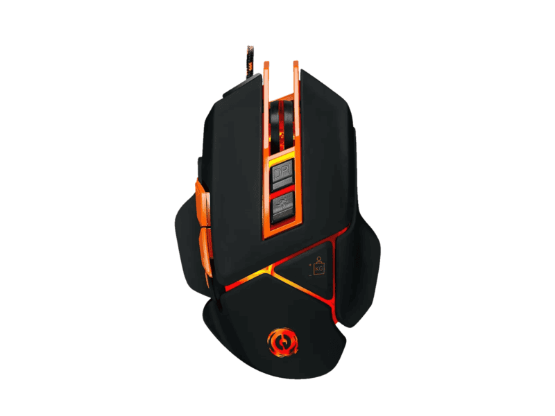 canyon mouse hazard gm 6 led wired black orange