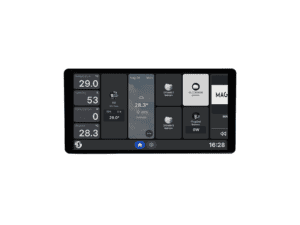 shelly wall display x2i smart 6.95” color touchscreen (black)