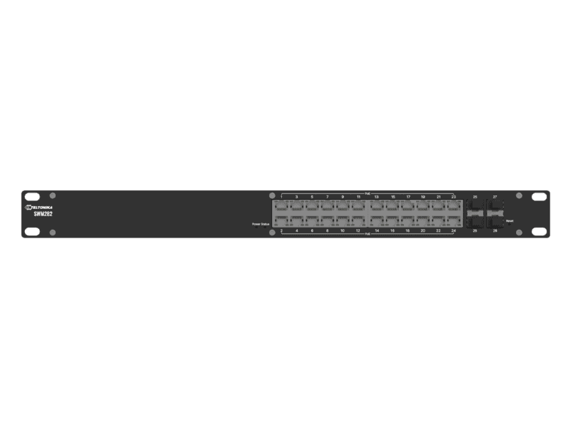 teltonika swm282 mananaged switch, 24x1000mbps + 4 sfp, poe switch