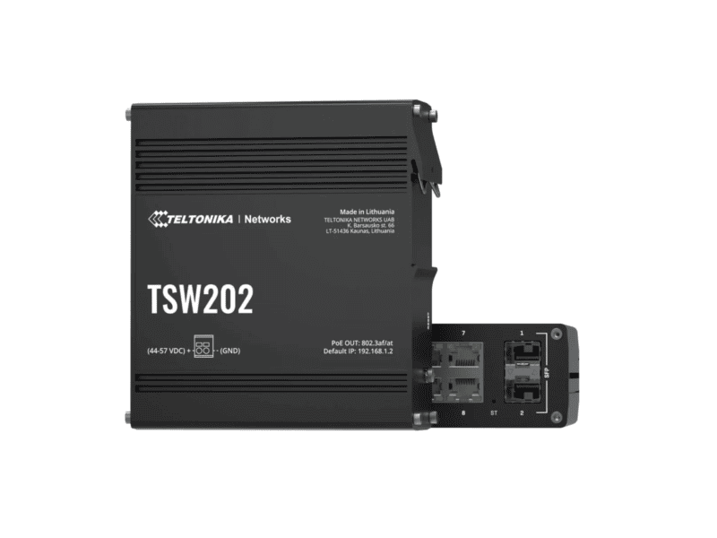 teltonika tsw202 layer 2+, 8 x 1 gbps 2 x sfp managed poe switch (240w), profinet teltonika tsw202 layer 2+, 8 x 1 gbps 2 x sfp managed poe switch (240w), profinet