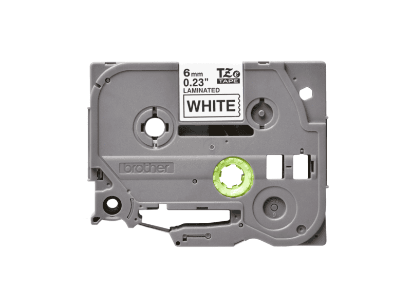 brother 6mm black on white laminated tape brother 6mm black on white laminated tape